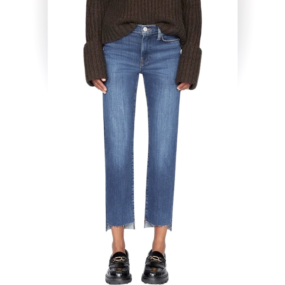 FRAME sustainable jeans, Le High Straight with staggered hem, 28  (retai…